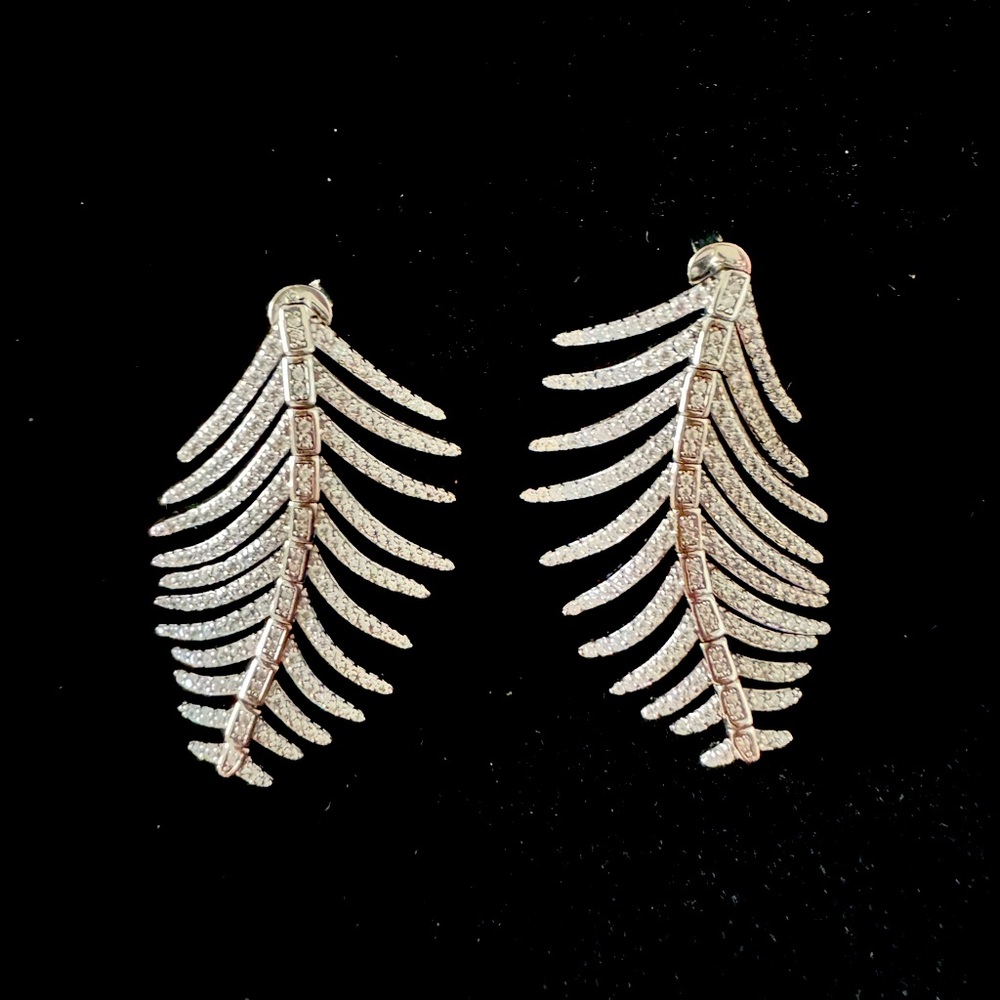Anna Zuckerman Azure Branch Drop Earrings - very elegant